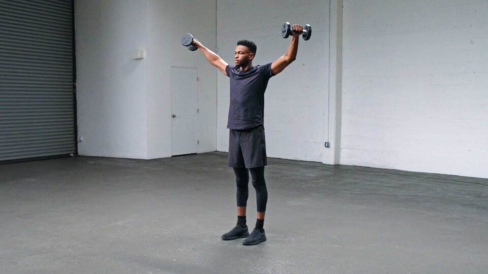Photo of Dumbbell Shoulder Raise being performed