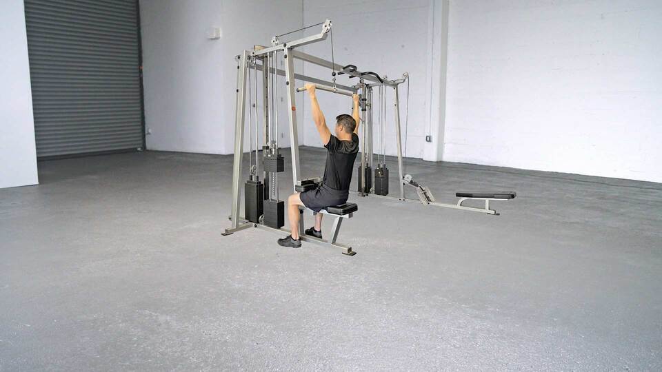 Photo of Lat Pulldown being performed