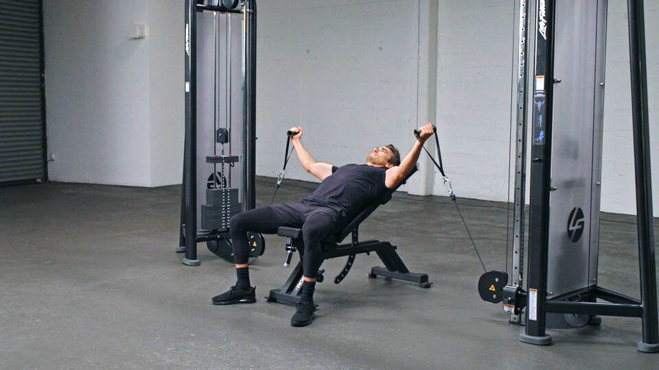 Cable Rope Seated Crossover Row