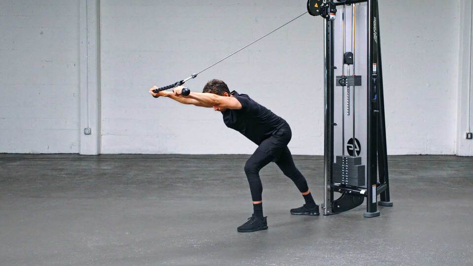 Rope Triceps Pushdown And Overhead Extension